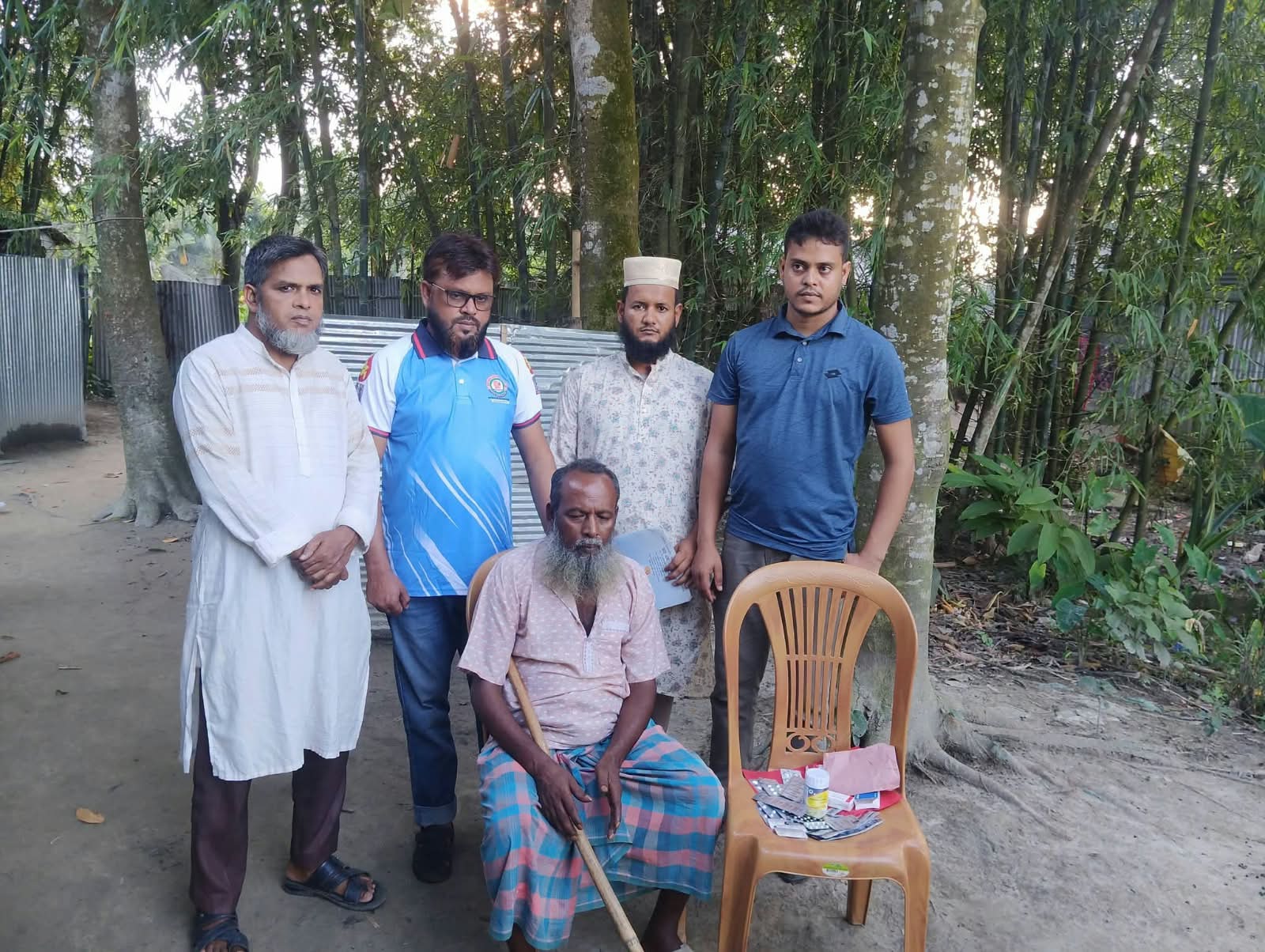 শেরপুরে অসহায় হৃদরোগীর পাশে রক্তসৈনিক