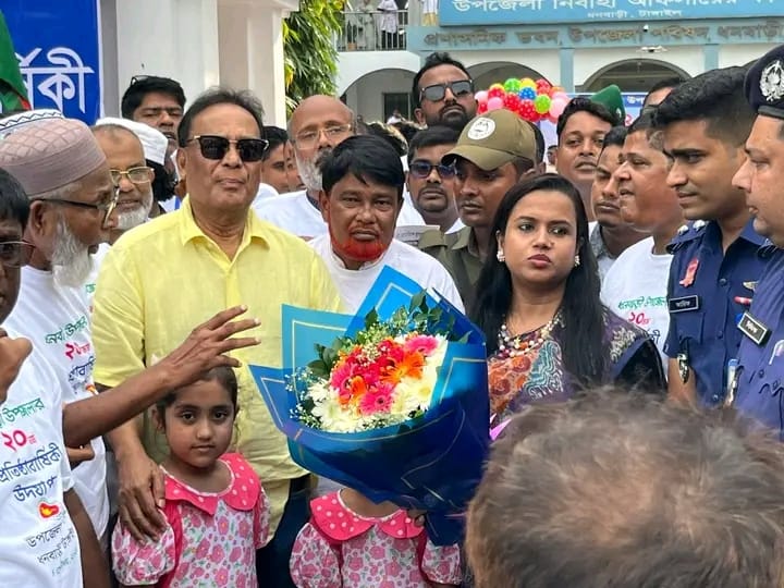 টাঙ্গাইলের ধনবাড়ী উপজেলা প্রতিষ্ঠার ২০তম বার্ষিকীতে বর্ণাঢ্য র‍্যালি