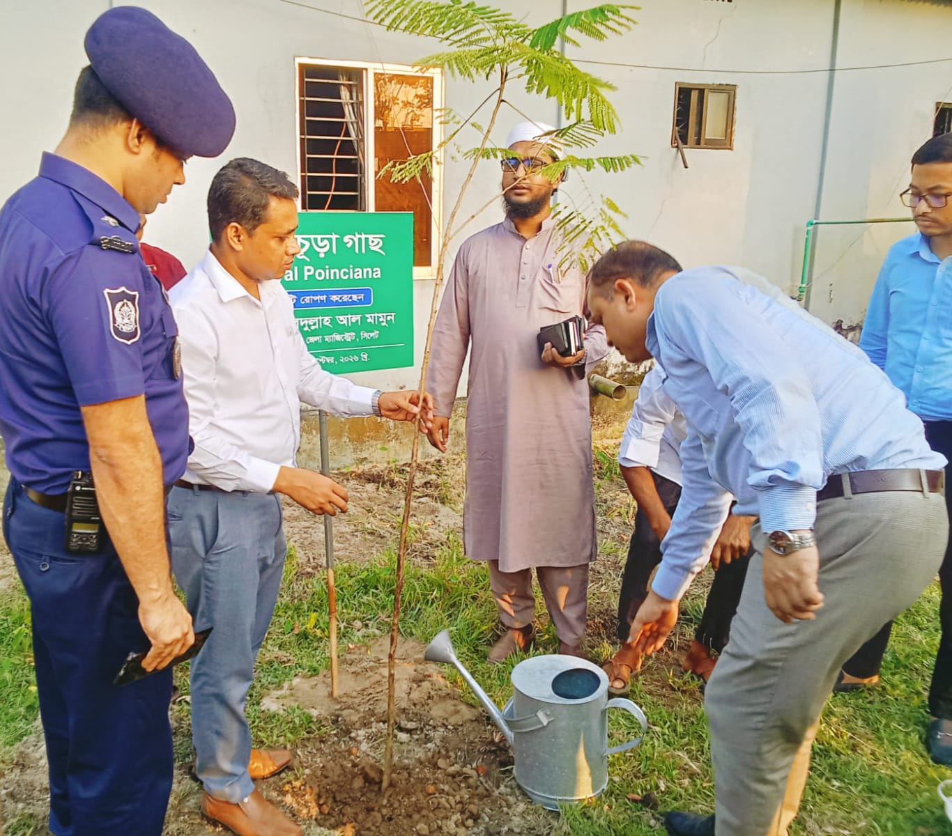 সিলেটের ডিসি আবদুল্লাহ আল মামুনের গোয়াইনঘাট পরিদর্শন