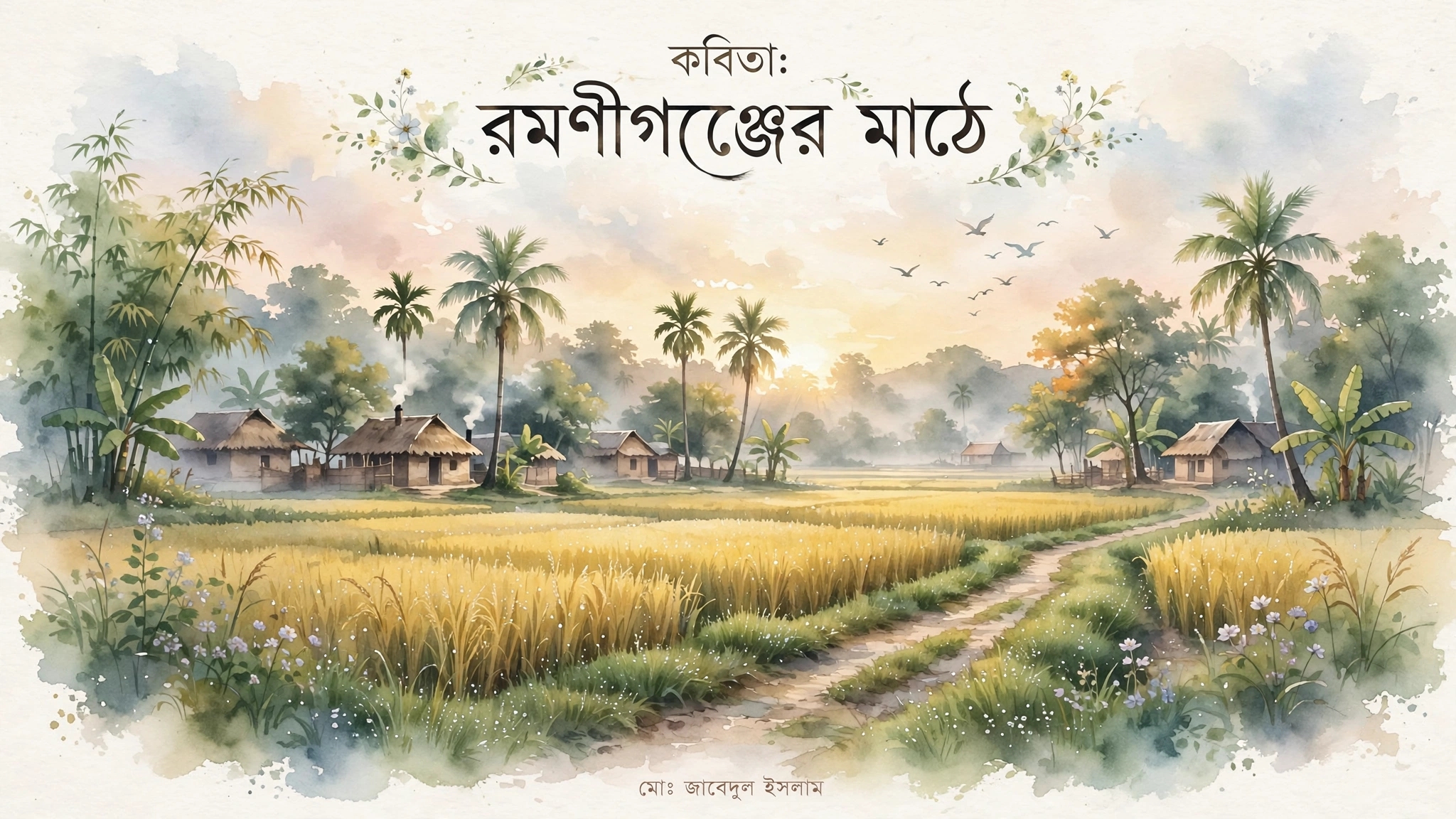 কবিতাঃ রমণীগঞ্জের মাঠে