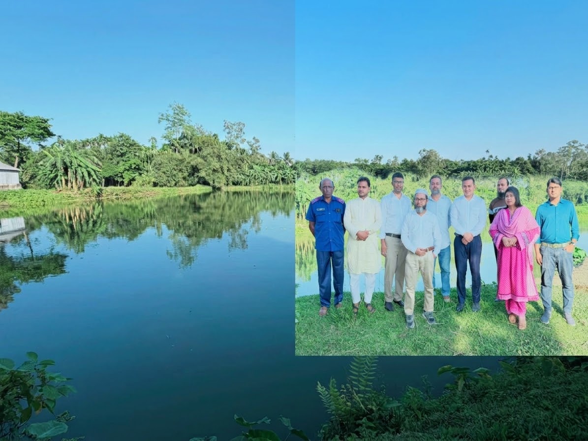 হালুয়াঘাটে আন্তর্জাতিক মানের ফিশ প্রসেসিং জোন স্থাপনের সম্ভাব্য স্থান পরিদর্শন