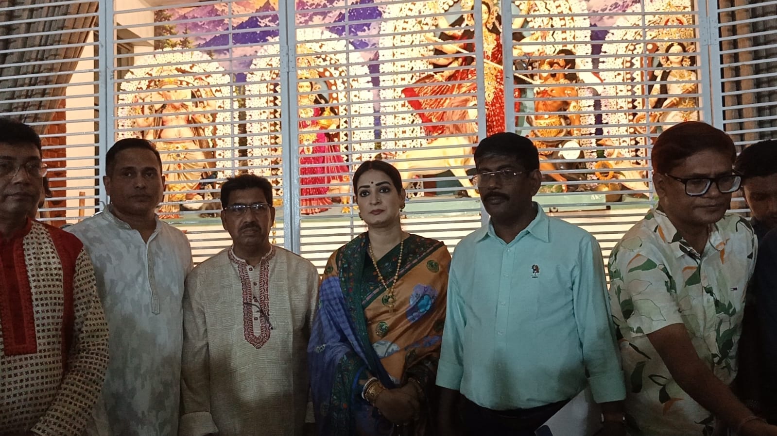 ঢাকেশ্বরী জাতীয় মন্দিরে শারদীয় দুর্গা উৎসবের উদ্বোধনী আয়োজনে বিএনপি নেতা পার্থ দেব মন্ডল
