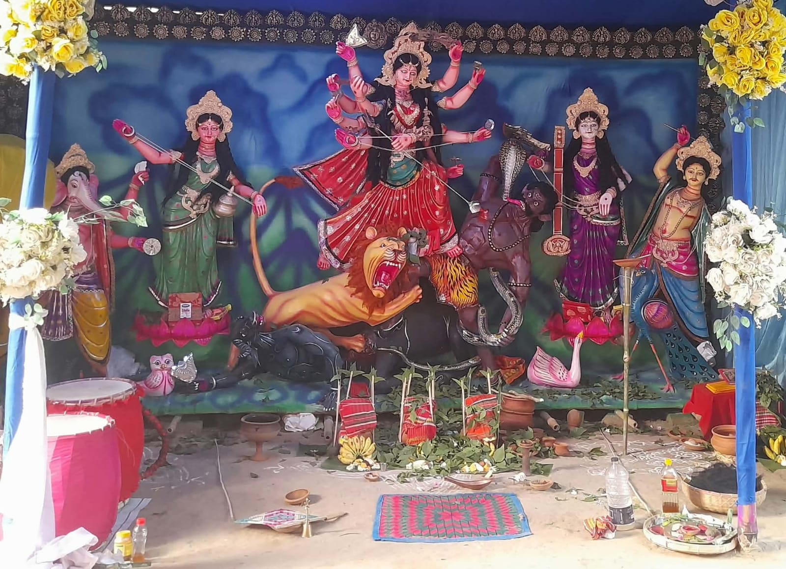 স্বাধীনতার পর প্রথম দুর্গাপূজা, কড়কড়িয়া গ্রামে উৎসবের আমেজ