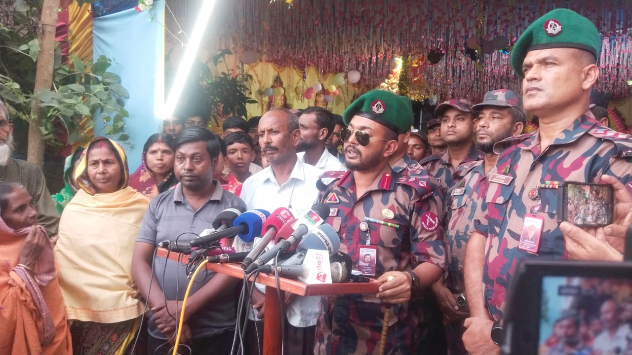 দুর্গাপূজার সীমান্তবর্তী এলাকায় নিরাপত্তা জোরদার করেছে ৫৯ বিজিবি