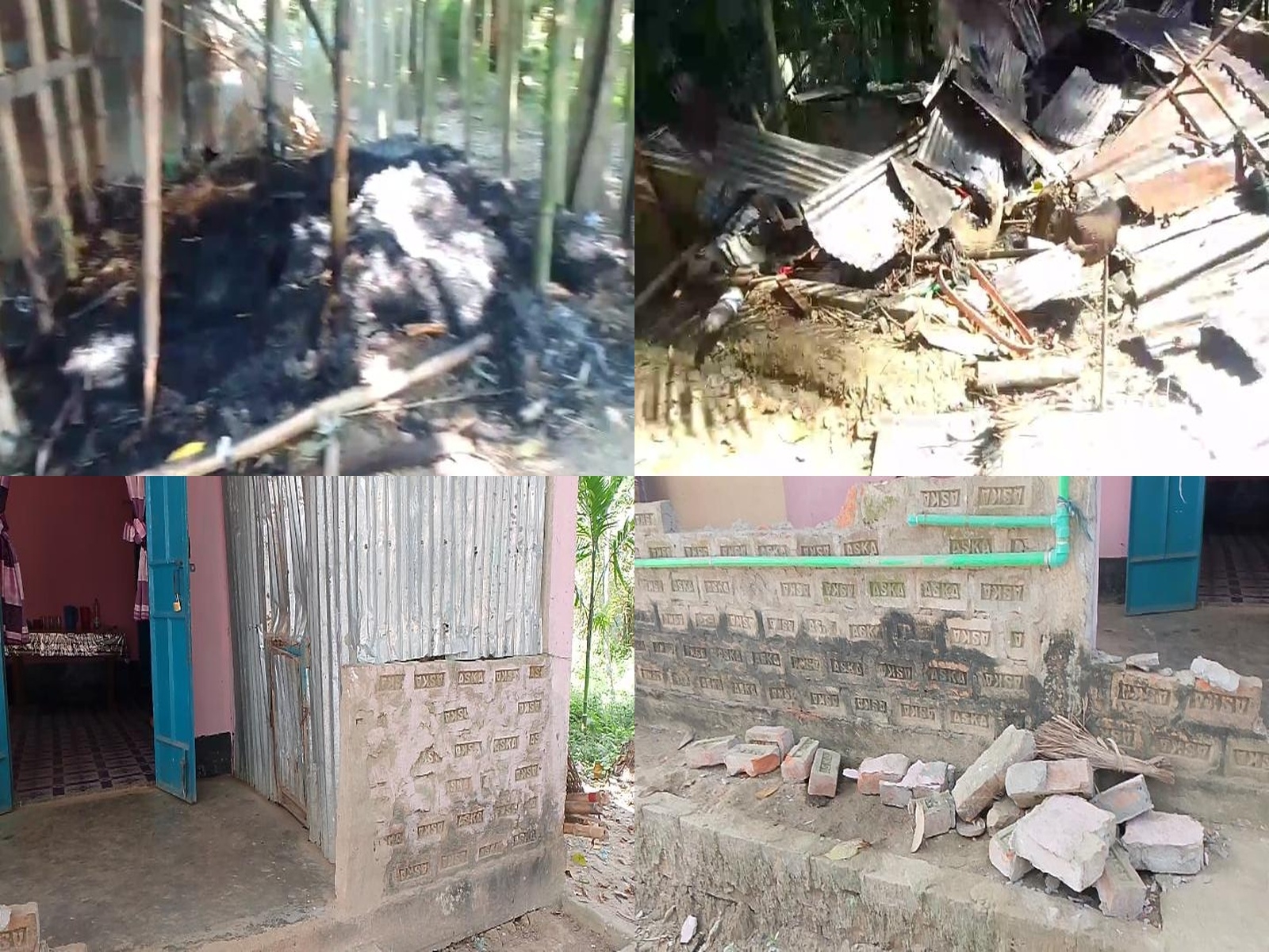 মীরপুরের গড়গড়িতে ইউপি সদস্যের বাড়িতে ভাঙচুর-অগ্নিসংযোগ